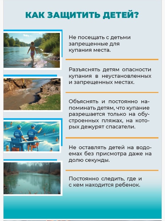 Памятка для родителей: "Безопасность детей на воде"